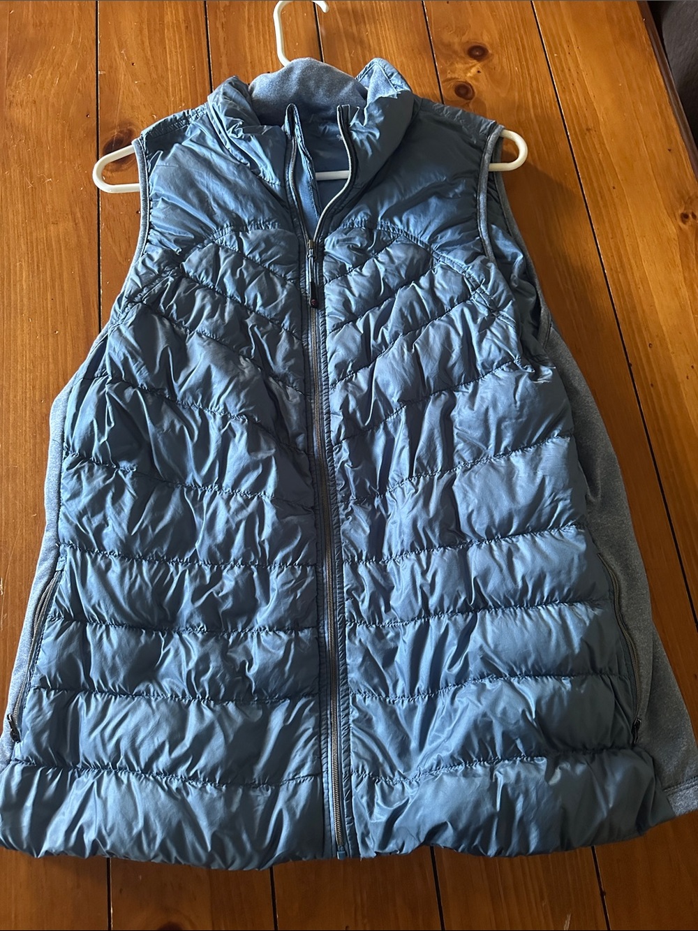 Tangerine Quilted Blue Puffer Vest